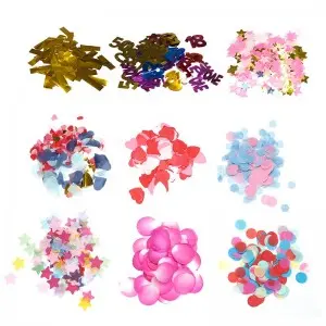 Biodegradable Party Confetti, Bulk Confetti for Stage Effects, Fireproof Celebration Tissue, Flame Retardant Foil Paper, Instagrammable Fluttering Confetti, Metallic Glitter Confetti, Rose Gold Wedding Confetti, Shaped Confetti for Photography