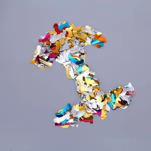 Biodegradable Party Confetti, Bulk Confetti for Stage Effects, Fireproof Celebration Tissue, Flame Retardant Foil Paper, Instagrammable Fluttering Confetti, Metallic Glitter Confetti, Rose Gold Wedding Confetti, Shaped Confetti for Photography